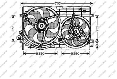 Prasco AD200F002 - Ventilators, Motora dzesēšanas sistēma adetalas.lv