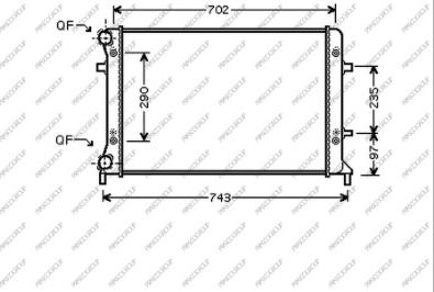 Prasco AD202R003 - Radiators, Motora dzesēšanas sistēma adetalas.lv