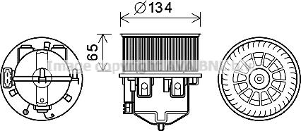 Prasco AU8221 - Elektromotors, Salona ventilācija adetalas.lv