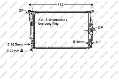 Prasco BM024R005 - Radiators, Motora dzesēšanas sistēma adetalas.lv