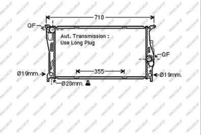 Prasco BM024R006 - Radiators, Motora dzesēšanas sistēma adetalas.lv