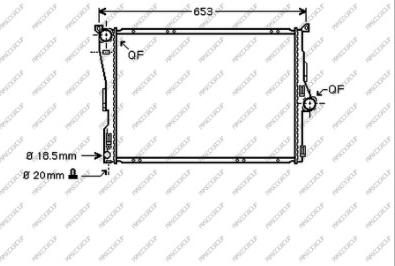 Prasco BM024R001 - Radiators, Motora dzesēšanas sistēma adetalas.lv