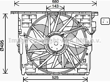 Prasco BW7564 - Ventilators, Motora dzesēšanas sistēma adetalas.lv