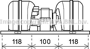 Prasco DF8070 - Elektromotors, Salona ventilācija adetalas.lv