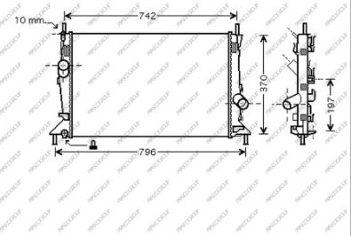 Prasco FD424R003 - Radiators, Motora dzesēšanas sistēma adetalas.lv