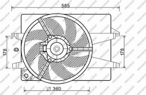 Prasco FD340F003 - Ventilators, Motora dzesēšanas sistēma adetalas.lv