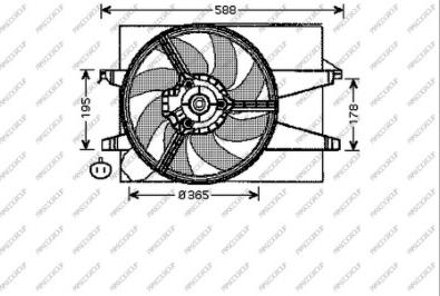 Prasco FD340F002 - Ventilators, Motora dzesēšanas sistēma adetalas.lv