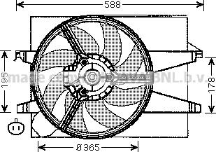 Prasco FD7541 - Ventilators, Motora dzesēšanas sistēma adetalas.lv