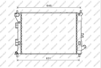 Prasco HN042R001 - Radiators, Motora dzesēšanas sistēma adetalas.lv