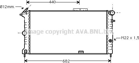 Prasco OLA2190 - Radiators, Motora dzesēšanas sistēma adetalas.lv