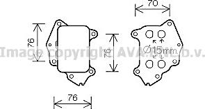 Prasco PE3396 - Eļļas radiators, Motoreļļa adetalas.lv