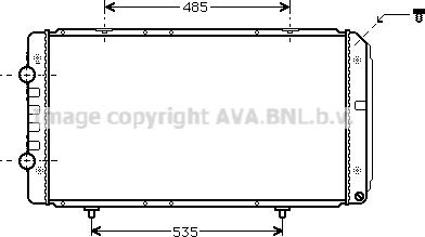 Prasco PEA2268 - Radiators, Motora dzesēšanas sistēma adetalas.lv