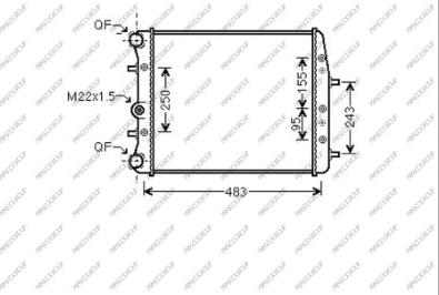 Prasco SK320R001 - Radiators, Motora dzesēšanas sistēma adetalas.lv