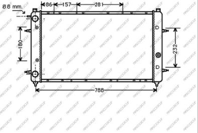 Prasco VG913R001 - Radiators, Motora dzesēšanas sistēma adetalas.lv