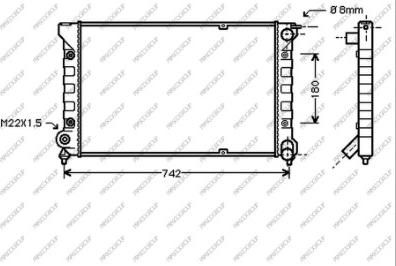 Prasco VG028R003 - Radiators, Motora dzesēšanas sistēma adetalas.lv