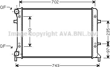 Prasco VN2228 - Radiators, Motora dzesēšanas sistēma adetalas.lv