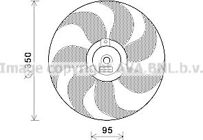 Prasco VN7511 - Ventilators, Motora dzesēšanas sistēma adetalas.lv