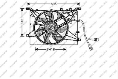 Prasco VV042F001 - Ventilators, Motora dzesēšanas sistēma adetalas.lv