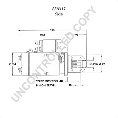 Prestolite Electric 858317 - Starteris adetalas.lv