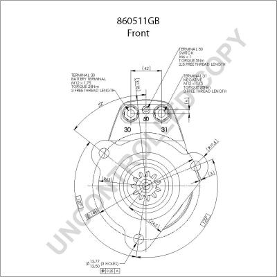 Prestolite Electric 860511GB - Starteris adetalas.lv