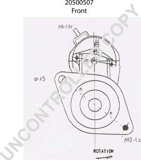 Prestolite Electric 20500507 - Starteris adetalas.lv