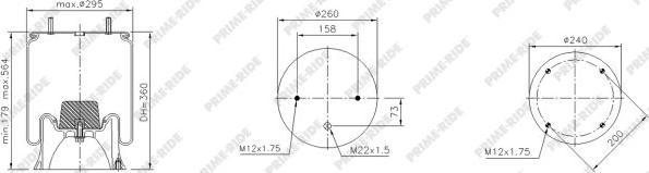 Prime-Ride 1R11-713 - Pneimoatsperes spilvens, Pneimopiekare adetalas.lv