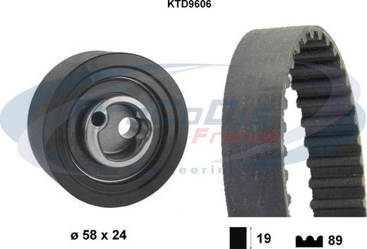 Procodis France KTD9606 - Zobsiksnas komplekts adetalas.lv