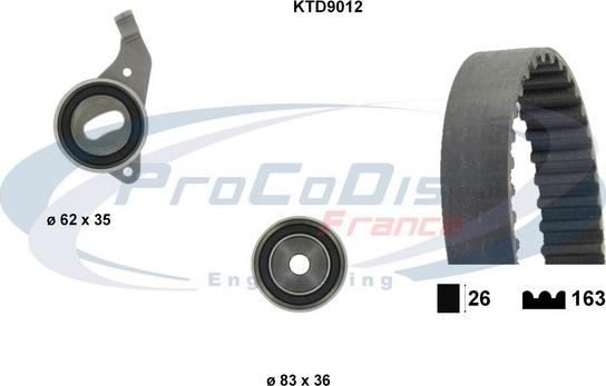 Procodis France KTD9012 - Zobsiksnas komplekts adetalas.lv