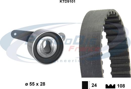 Procodis France KTD9101 - Zobsiksnas komplekts adetalas.lv