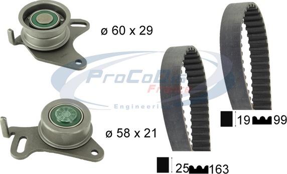 Procodis France KTD9312 - Zobsiksnas komplekts adetalas.lv