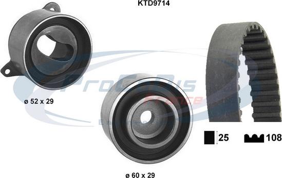 Procodis France KTD9714 - Zobsiksnas komplekts adetalas.lv