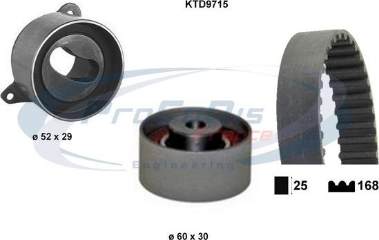 Procodis France KTD9715 - Zobsiksnas komplekts adetalas.lv