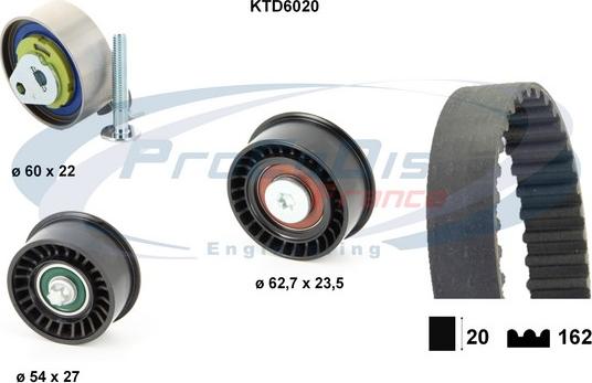 Procodis France KTD6020 - Zobsiksnas komplekts adetalas.lv