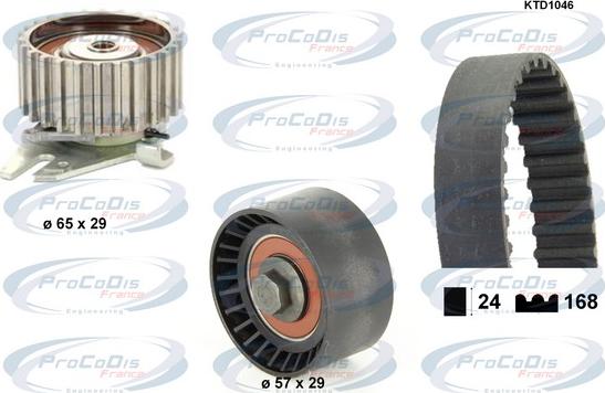 Procodis France KTD1046 - Zobsiksnas komplekts adetalas.lv