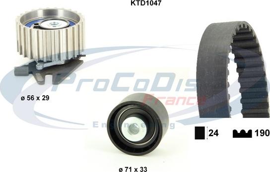 Procodis France KTD1047 - Zobsiksnas komplekts adetalas.lv