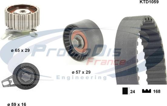 Procodis France KTD1059 - Zobsiksnas komplekts adetalas.lv