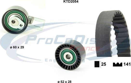 Procodis France KTD2054 - Zobsiksnas komplekts adetalas.lv