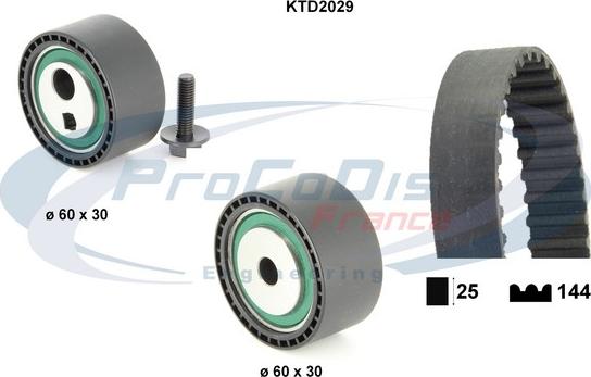 Procodis France KTD2029 - Zobsiksnas komplekts adetalas.lv