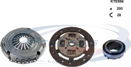 Procodis France KTE896 - Sajūga komplekts adetalas.lv