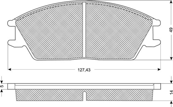 Procodis France PF1106 - Bremžu uzliku kompl., Disku bremzes adetalas.lv