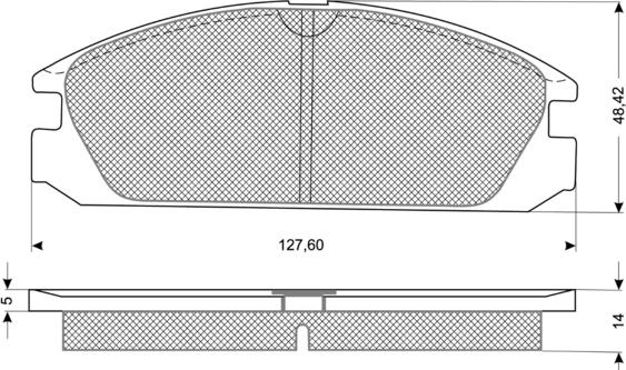 MDR MFP-2424 - Bremžu uzliku kompl., Disku bremzes adetalas.lv