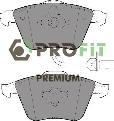 Profit 5005-1629 - Bremžu uzliku kompl., Disku bremzes adetalas.lv