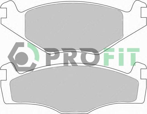 Profit 5000-0419 - Bremžu uzliku kompl., Disku bremzes adetalas.lv