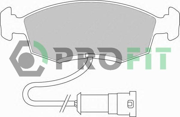 Profit 5000-0276 - Bremžu uzliku kompl., Disku bremzes adetalas.lv