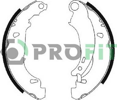 Profit 5001-0584 - Bremžu loku komplekts adetalas.lv