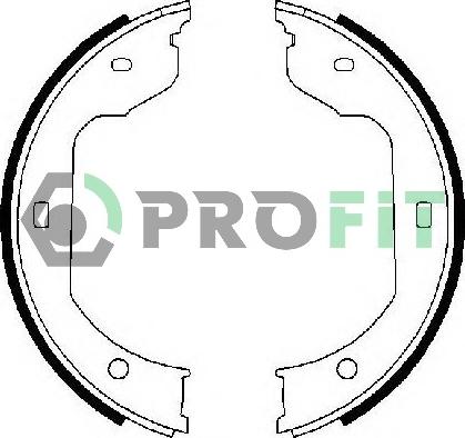 Profit 5001-0668 - Bremžu loku komplekts adetalas.lv