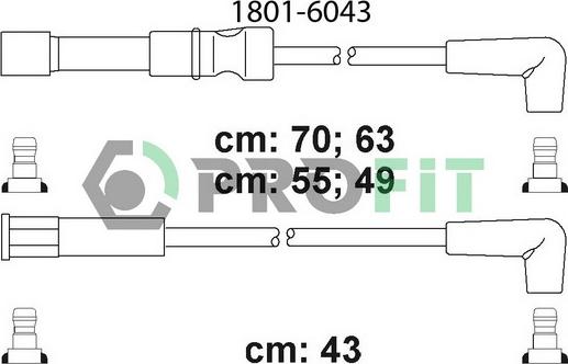 Profit 1801-6043 - Augstsprieguma vadu komplekts adetalas.lv
