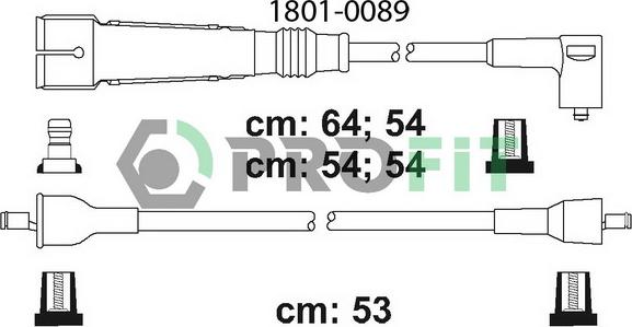 Profit 1801-0089 - Augstsprieguma vadu komplekts adetalas.lv