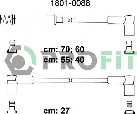 Profit 1801-0088 - Augstsprieguma vadu komplekts adetalas.lv