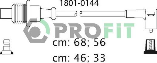 Profit 1801-0144 - Augstsprieguma vadu komplekts adetalas.lv